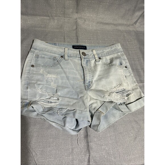 Lot Of 6 Jean Shorts Women Denim Waist spring break chic booty distressed - Picture 6 of 16